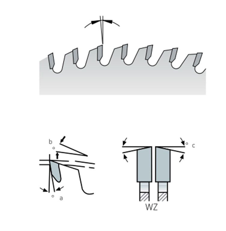 AHS Elmas Uçlu Ahşap Daire Testeresi ø200*4,40 mm-36 Diş AHS Elmas Uçlu Ahşap Daire Testeresi ø200*4,40 mm-36 Diş-3