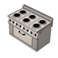 CSA INOX 6 Gözlü Elektrikli Kuzineli Ocak