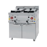 CSA INOX Dolaplı 22+22 Litre Doğalgazlı Fritöz