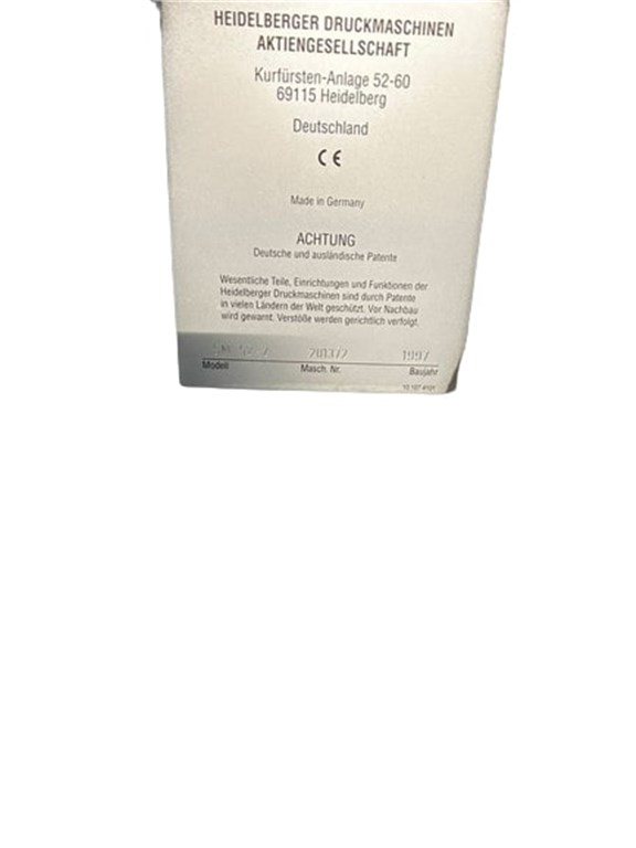 HEIDELBERG SM 52/2 OFSET BASKI MAKİNASI HEIDELBERG SM 52/2 OFSET BASKI MAKİNASI-7