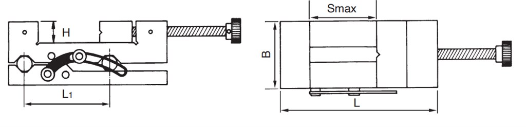 KRASNİC 160 mm AÇILI VİDALI HASSAS FREZE MENGENESİ-2