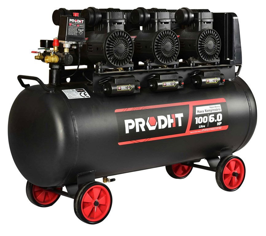 DHT 100LT HAVA KOMPRESÖRÜ SESSİZ 1500Wx3
