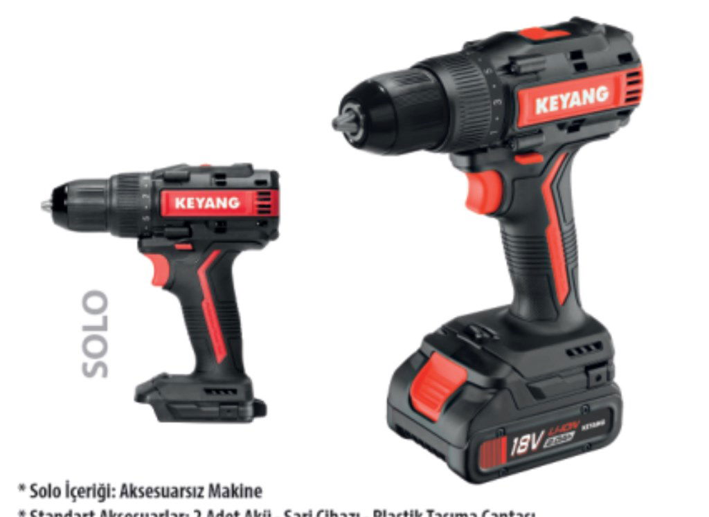 KEYANG DD18BL-W AKÜLÜ DARBELİ DELME-VİDALAMA MAKİNASI