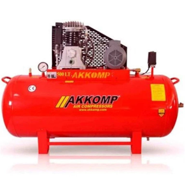AKKOMP ÇİFT KADEMELİ KOMPRESÖR 500 LT 10 HP  380V