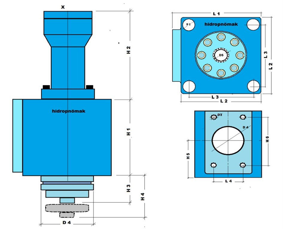 NNW 80 Hidrolik Ön Dolum (Boşaltma) Valfi 1250 L/min- 350 bar-1