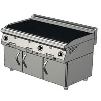 CSA İNOX Dolaplı Doğalgazlı Sulu Döküm Izgara