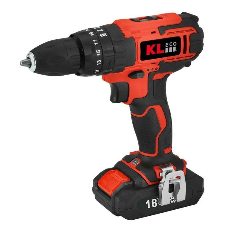 KL ECO 18V/1.5AH. Lİ-İON ŞARJLI DARBELİ MATKAP KE18DM-15