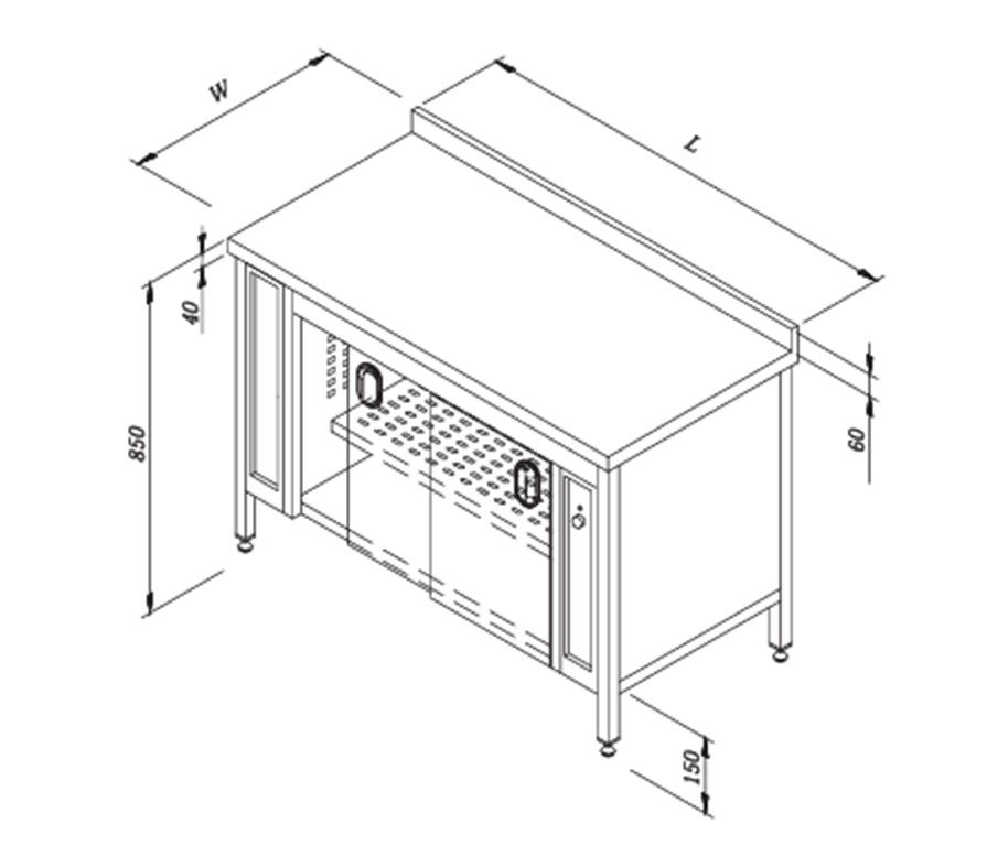 ÖZTİRYAKİLER ELEKTRİKLİ SICAK DOLABI 1400*700*850