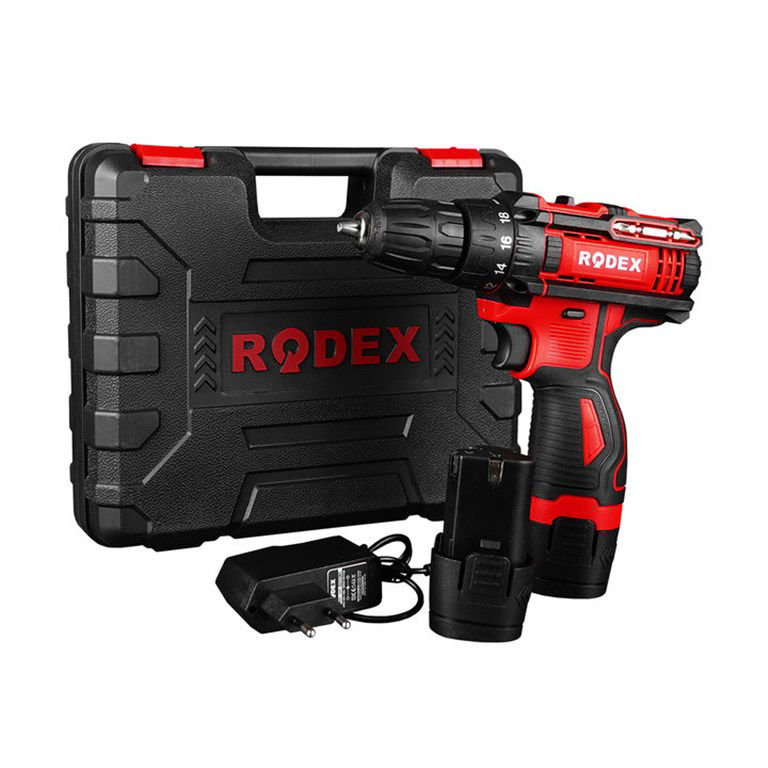 RODEX RDX3321 ŞARJLI ÇİFT AKÜLÜ MATKAP TEK AKÜLÜ VİDALAMA-2