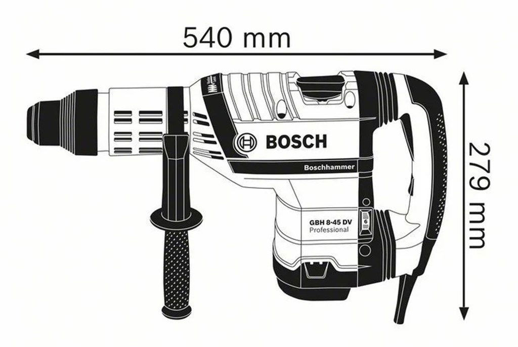 BOSCH GBH 8-45 DV 1500 W PNÖMATİK KIRICI-DELİCİ MATKAP-1