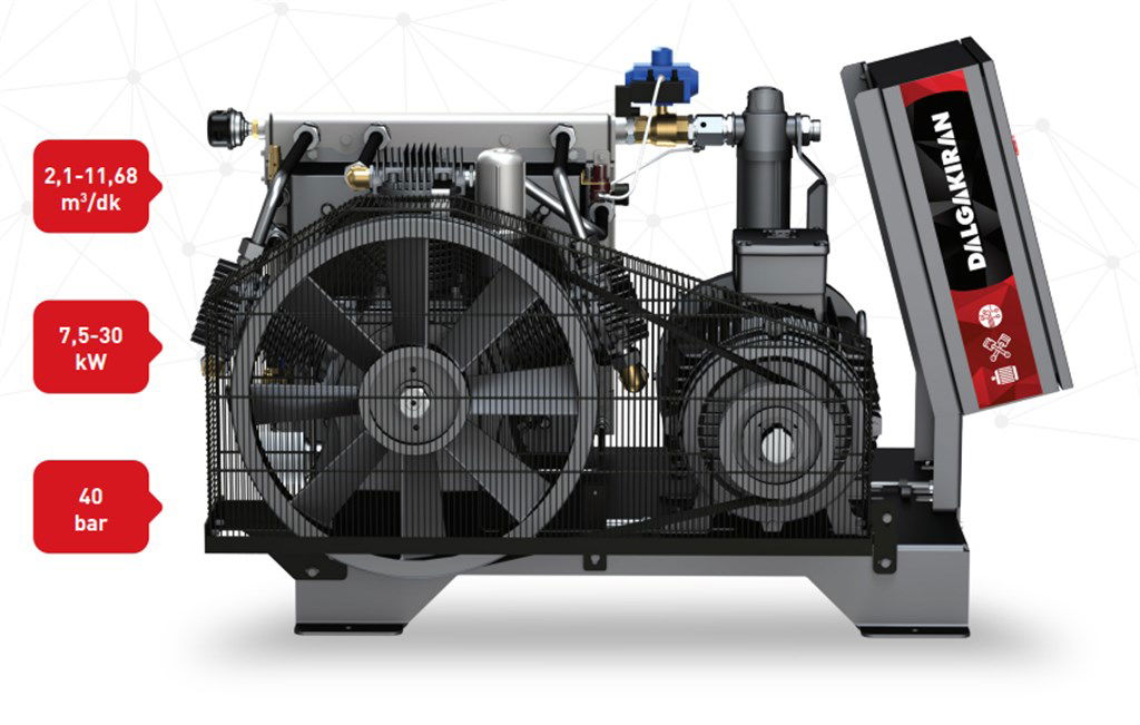 DALGAKIRAN DBK GP 15- 7 BAR  11 kW PİSTONLU KAFA KOMPRESÖR