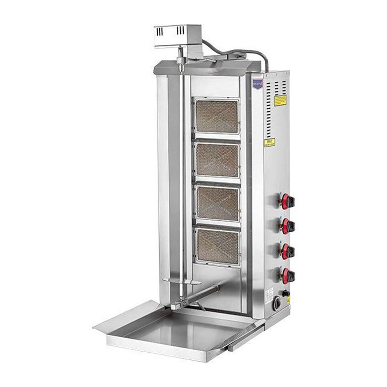 REMTA D08(M) 4 RADYANLI ÜSTTEN MOTORLU DOĞALGAZLI DÖNER OCAĞI