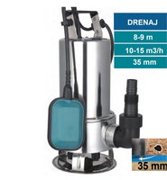 MOMENTUM PKS-550SW PASLANMAZ GÖVDELİ DRENAJ POMPASI 10m3/h