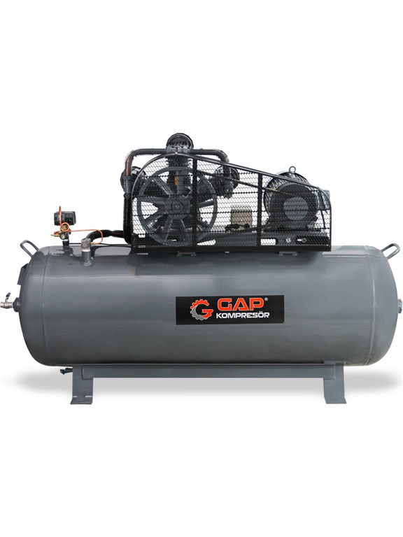 GAP 500 L 3 Kafa 8 Bar 10 HP Pistonlu Hava Kompresörü-3