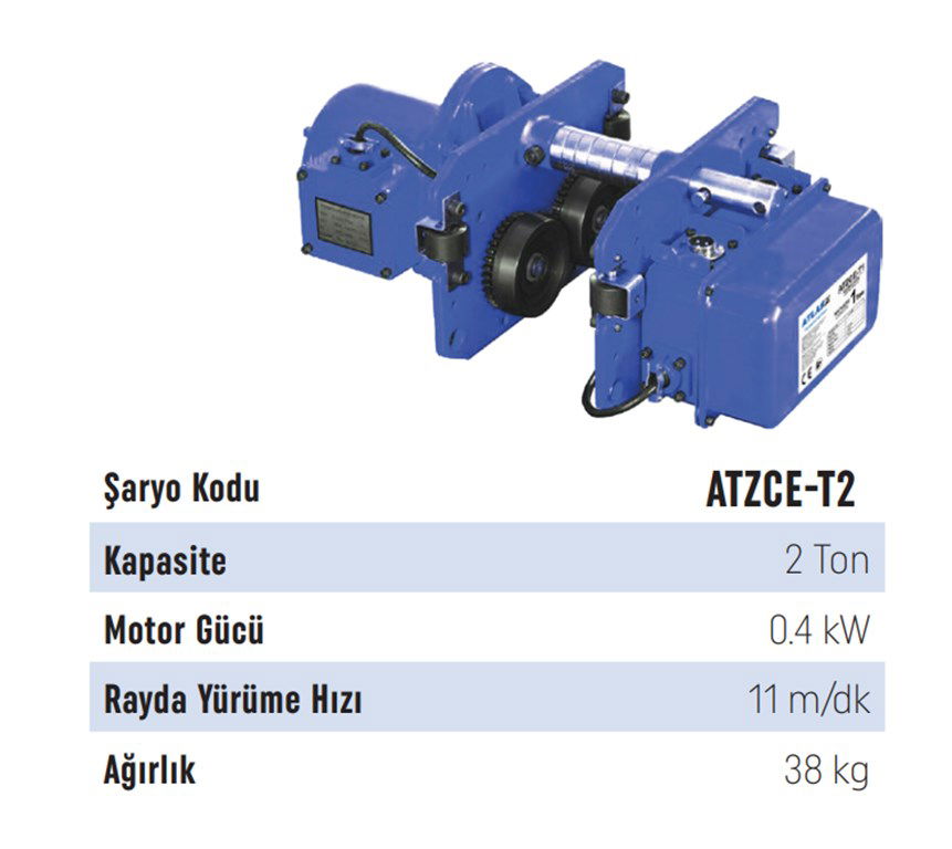 Atlas Pro 2 Ton 12 m Kapasiteli 4 Hareketli Vinç + Şaryo-2