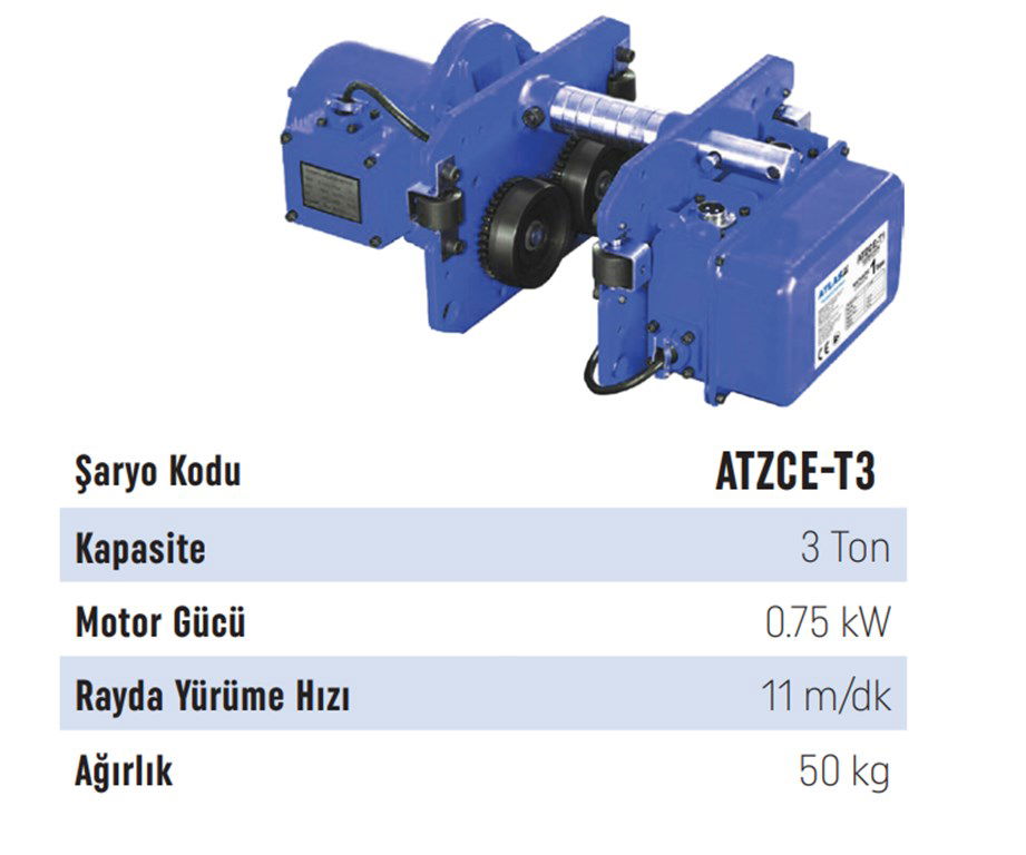 Atlas Pro 3 Ton 12 m Kapasiteli 4 Hareketli Vinç + Şaryo-2