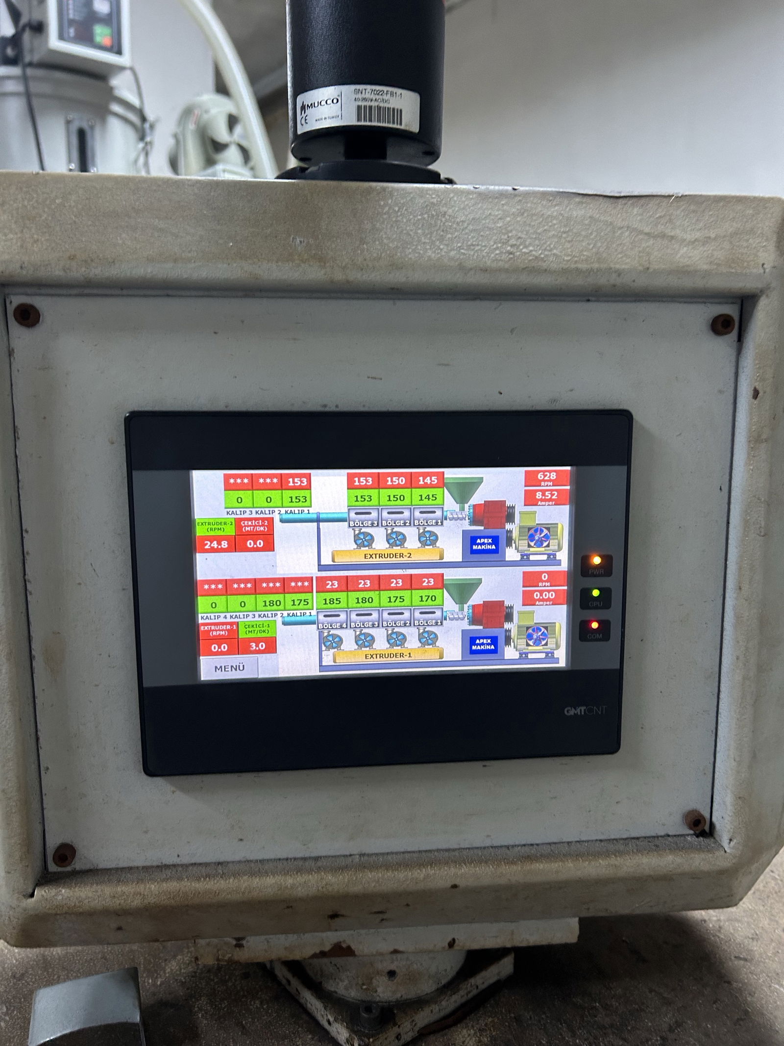 Apex PLC Ekranlı Ekstrüzyon Hattı Apex PLC Ekranlı Ekstrüzyon Hattı-3