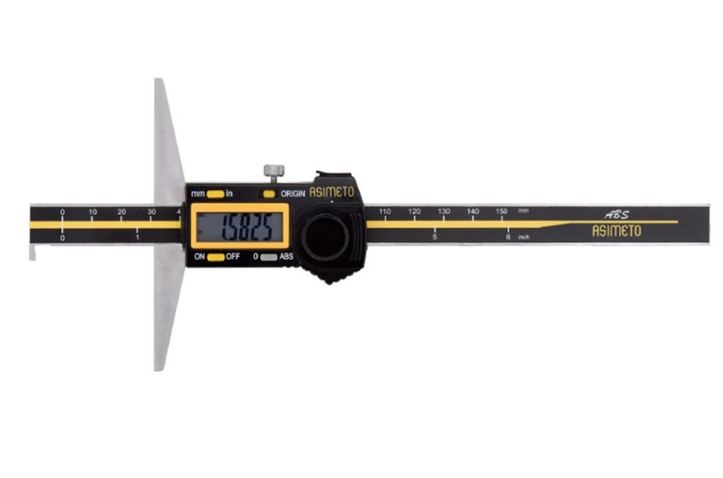 Asimeto 0-150 mm x 0.01 Tek Kanca Dijital Derinlik Kumpası-1
