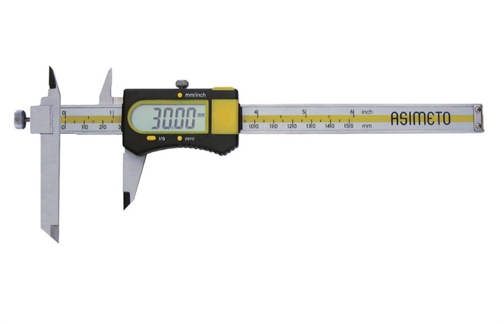 Asimeto 0-200 mm x 0.01 Ayarlanabilir Çeneli Dijital Kumpas-1