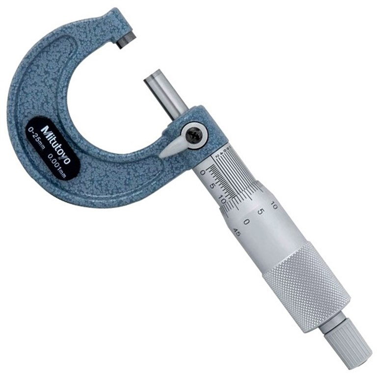 Mitutoyo Mekanik Dış Çap Mikrometresi 0-25mm/0,01mm-1