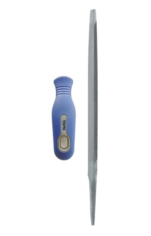 TOME 150 mm İnce Diş Saplı Testere Bileme Eğesi-1