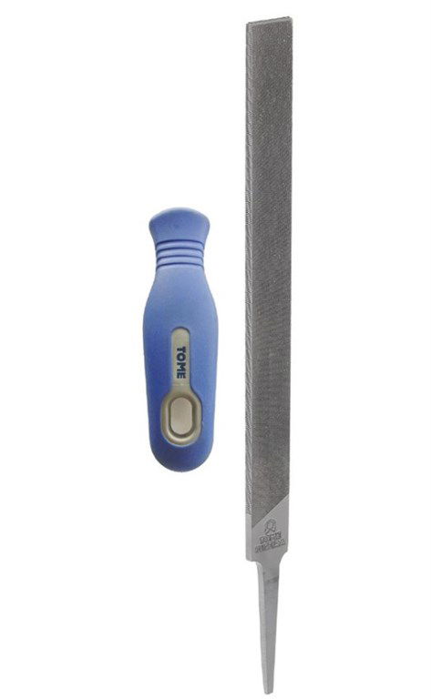 TOME 250 mm 10’’ Yuvarlak Kenarlı Saplı Kalın Dişli Mil Eğesi-1