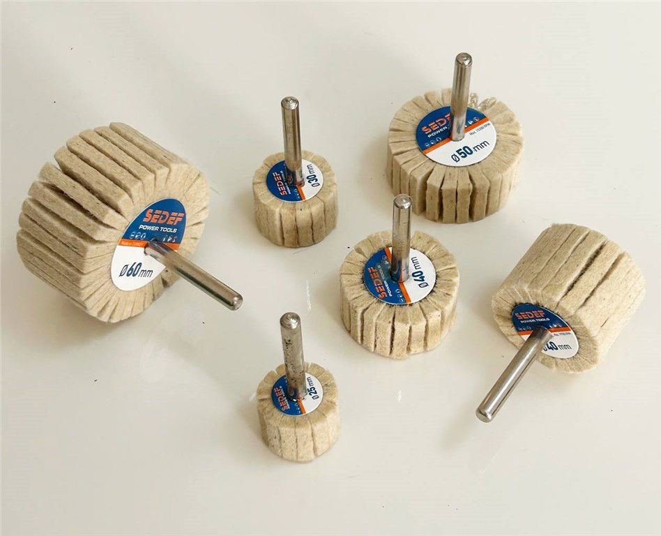 SEDEF 80x30 mm Saplı Keçe Mop Zımpara-1