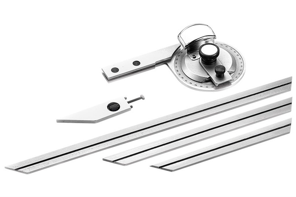 GFB 0-10 x 0,01 mm 0-360 Dereceli Mercekli 3 Parça Gönye-1
