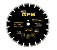 GFB 450 x 25.4 x 10 mm Lazer Kaynaklı Asfalt Kesme Testeresi