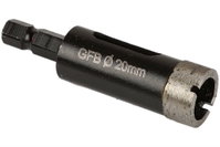 GFB 18 mm HEX Elmaslı Mermer-Granit Delme Pançı (M14)