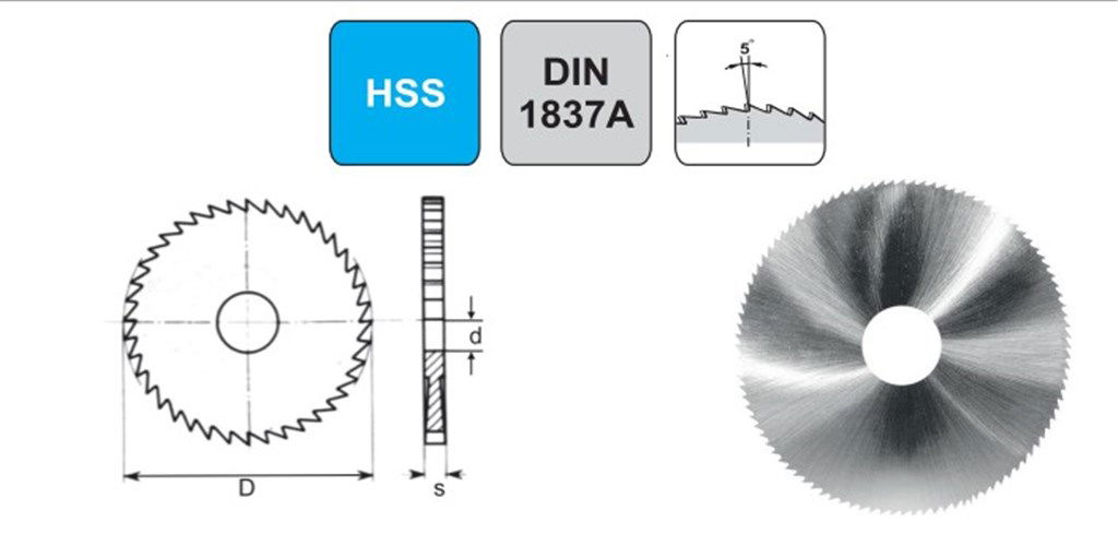 PLD 40 x 0,4 mm HSS Metal Daire Testere Bıçağı (DIN 1837A)-2
