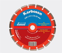 KARBOSAN Normal Tip 180 x 2.2 x 22.23 mm Segmentli Elmas Kesici (Yapı Malzemeleri)