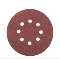 KARBOSAN 8 Delikli 125 mm 220 Kum Alüminyum Oksit F Kağıt Cırtlı Disk