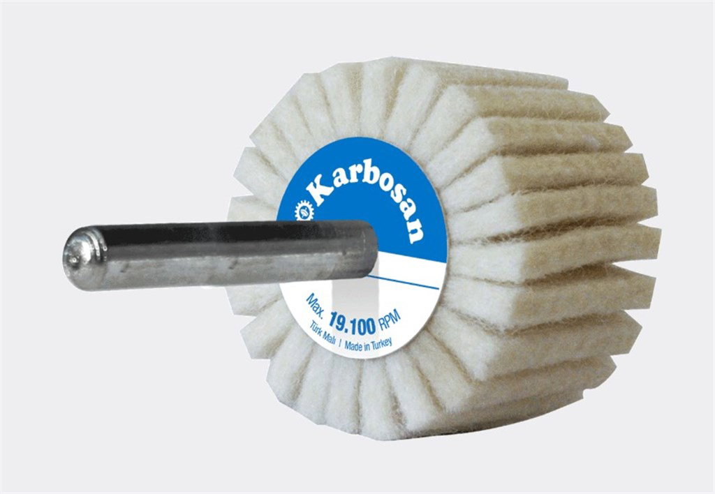 KARBOSAN 60 x 30 mm Saplı Keçe Mop Zımpara-1