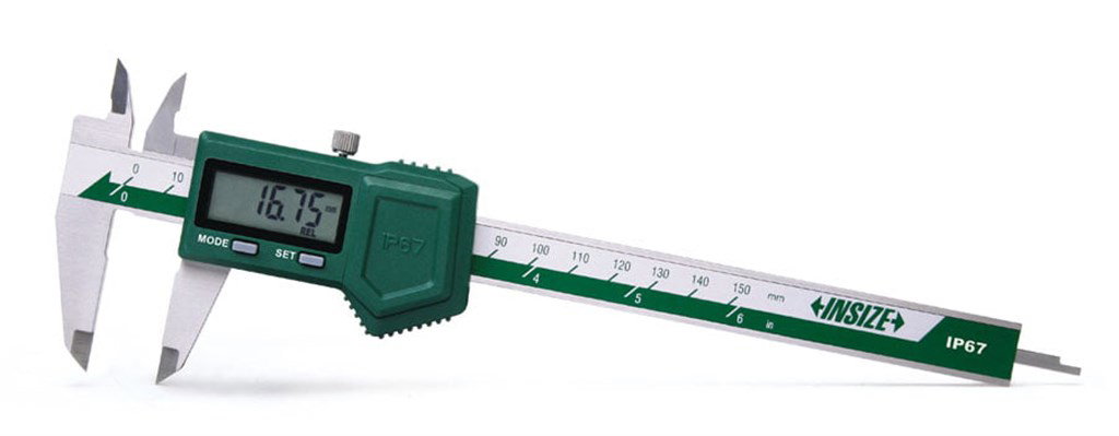 İNSİZE 0-150mm/0-6" IP67 Su Geçirmez Dijital Kumpas-1