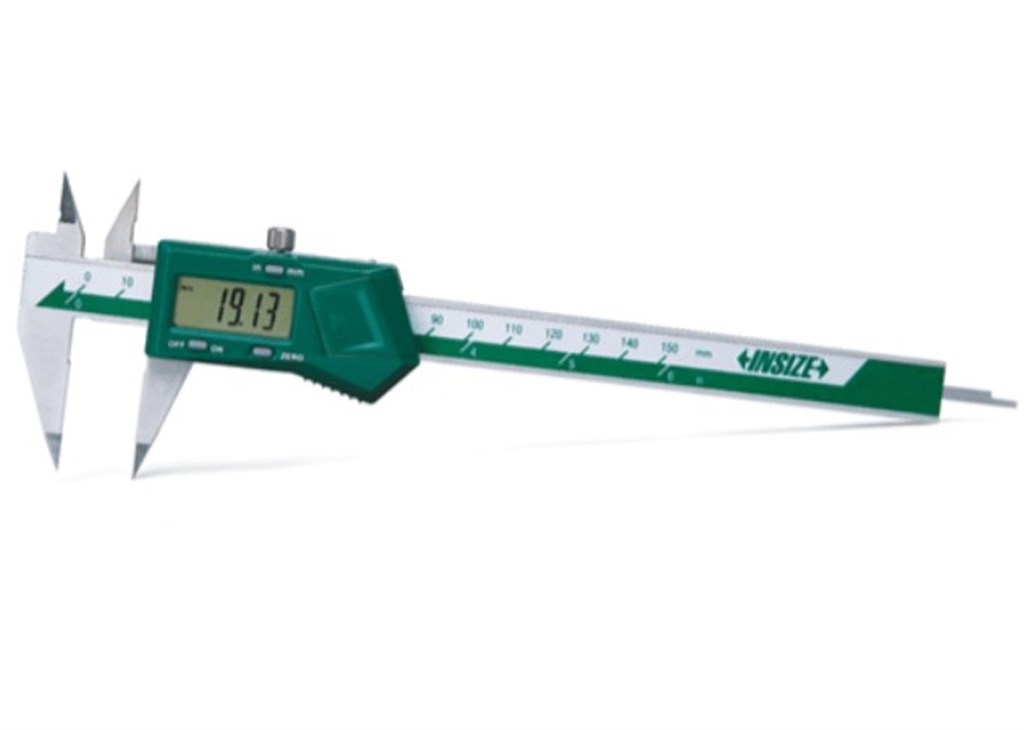 İNSİZE Veri Arayüzlü 0-300 mm / 0-12" Sivri Uçlu Dijital Kumpas-1
