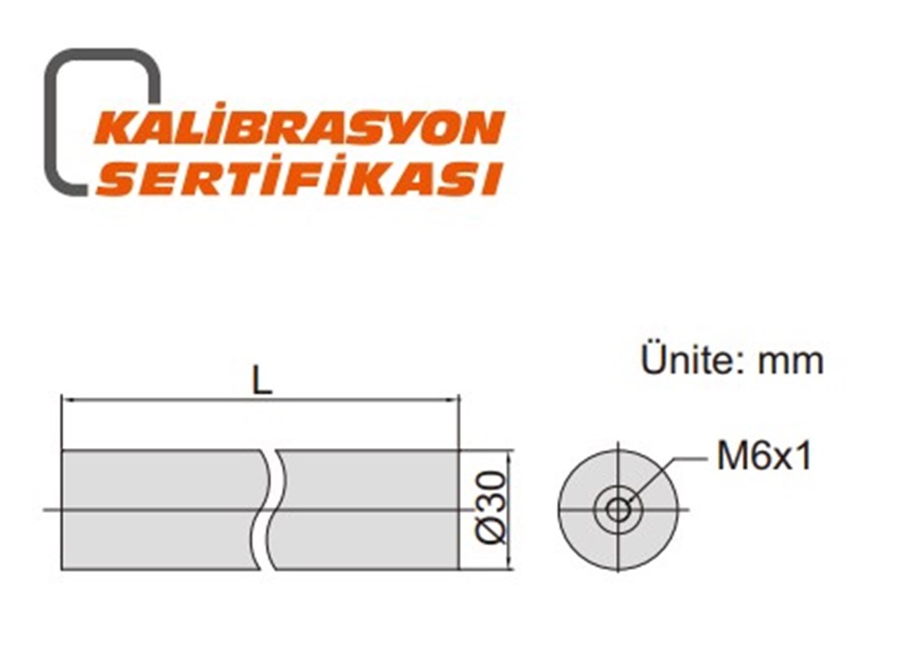 İNSİZE 300 mm Silindirik Blok Mastar-2