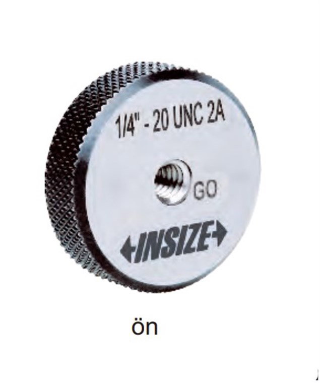 İNSİZE 1-8UNC Amerikan Standardı Halka Diş Mastarı4121-2A1N-1