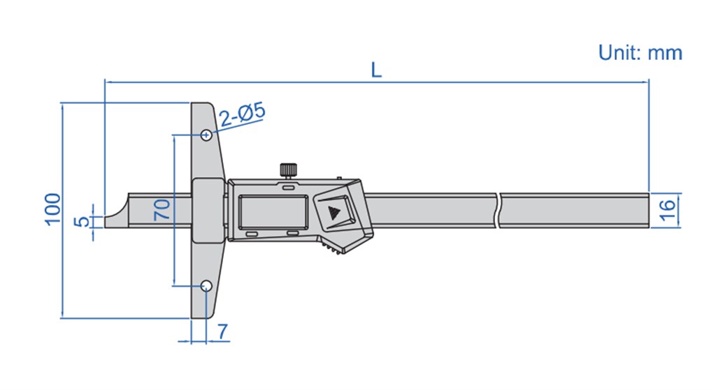 INSIZE 1147-200WL Dijital Derinlik Kumpası-2